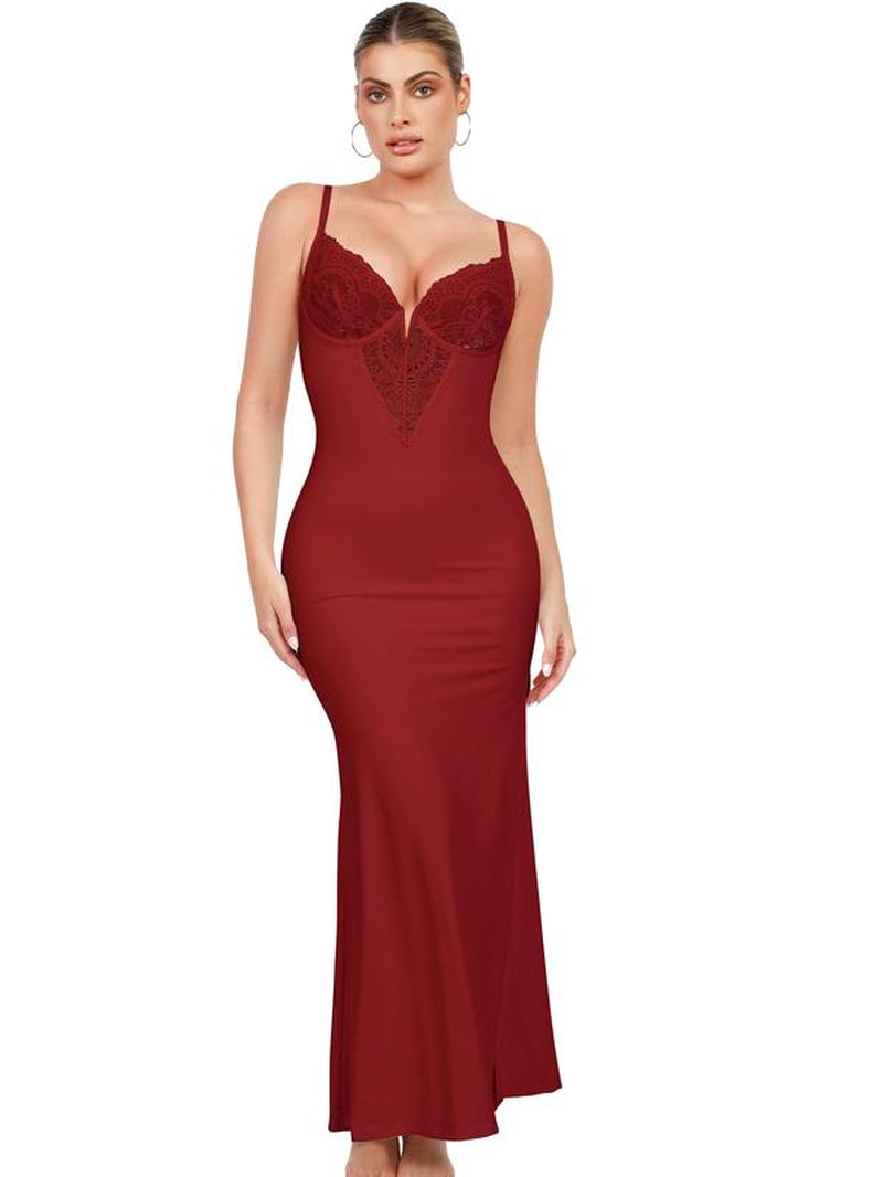 Popilush Built-In Shapewear Lace Dress or Lace Wide-Leg Jumpsuit