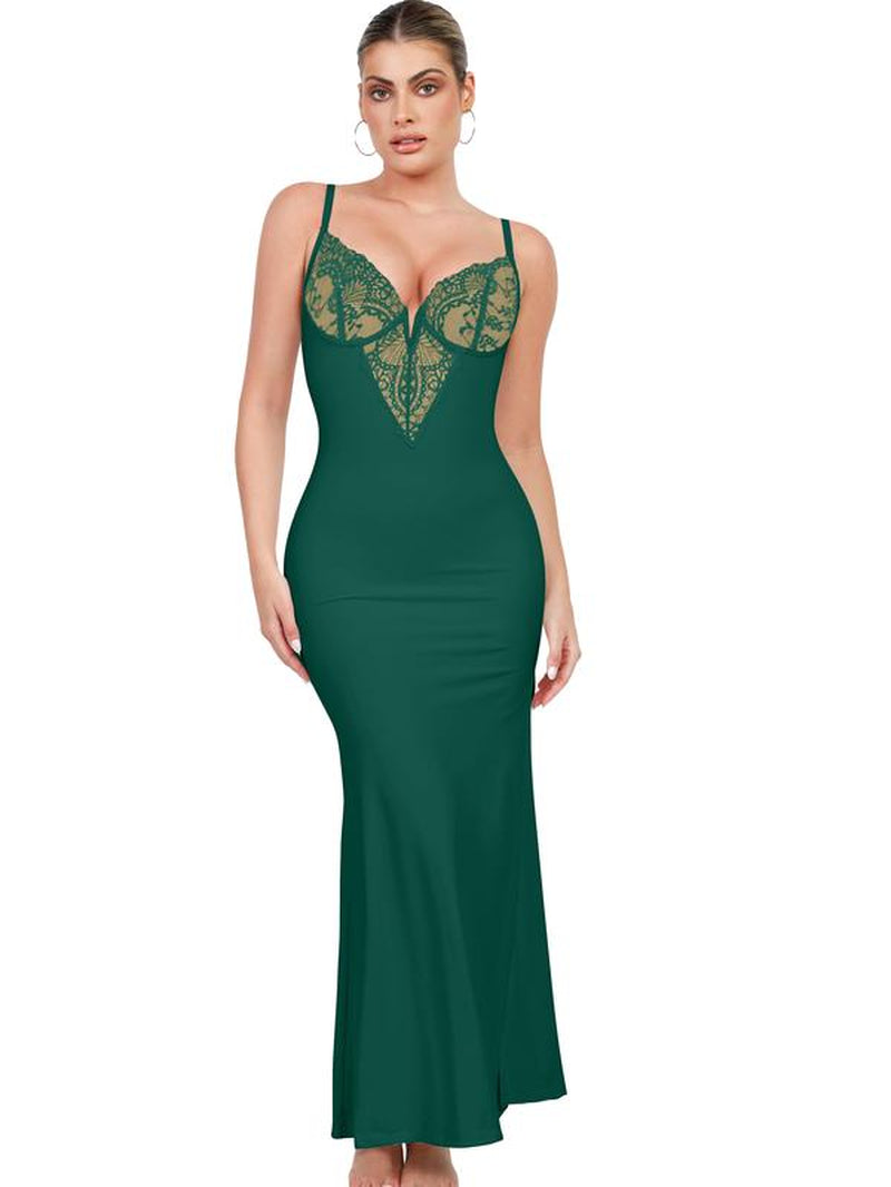 Popilush Built-In Shapewear Lace Dress or Lace Wide-Leg Jumpsuit